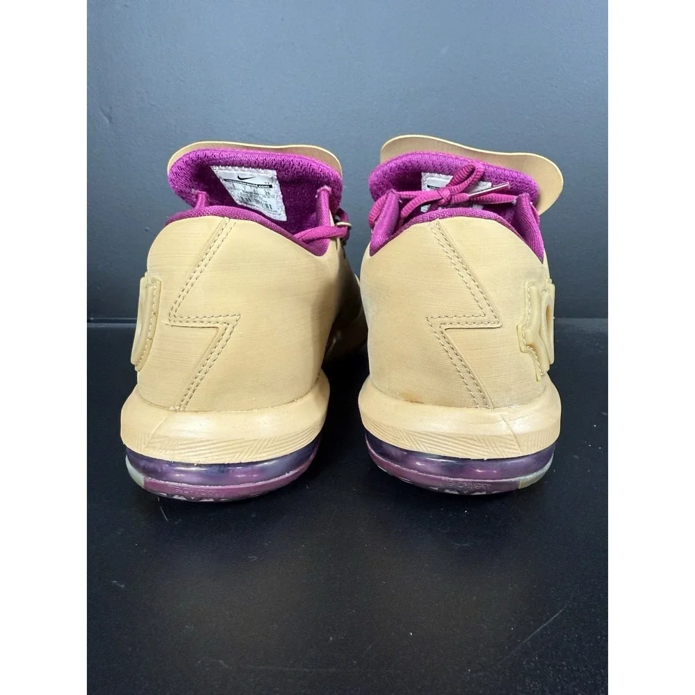 NIKE KD VI 6 EXT QS Men 8 WHEAT BROWN RASPBERRY BLUE GUM 639046-900 KEVIN DURANT